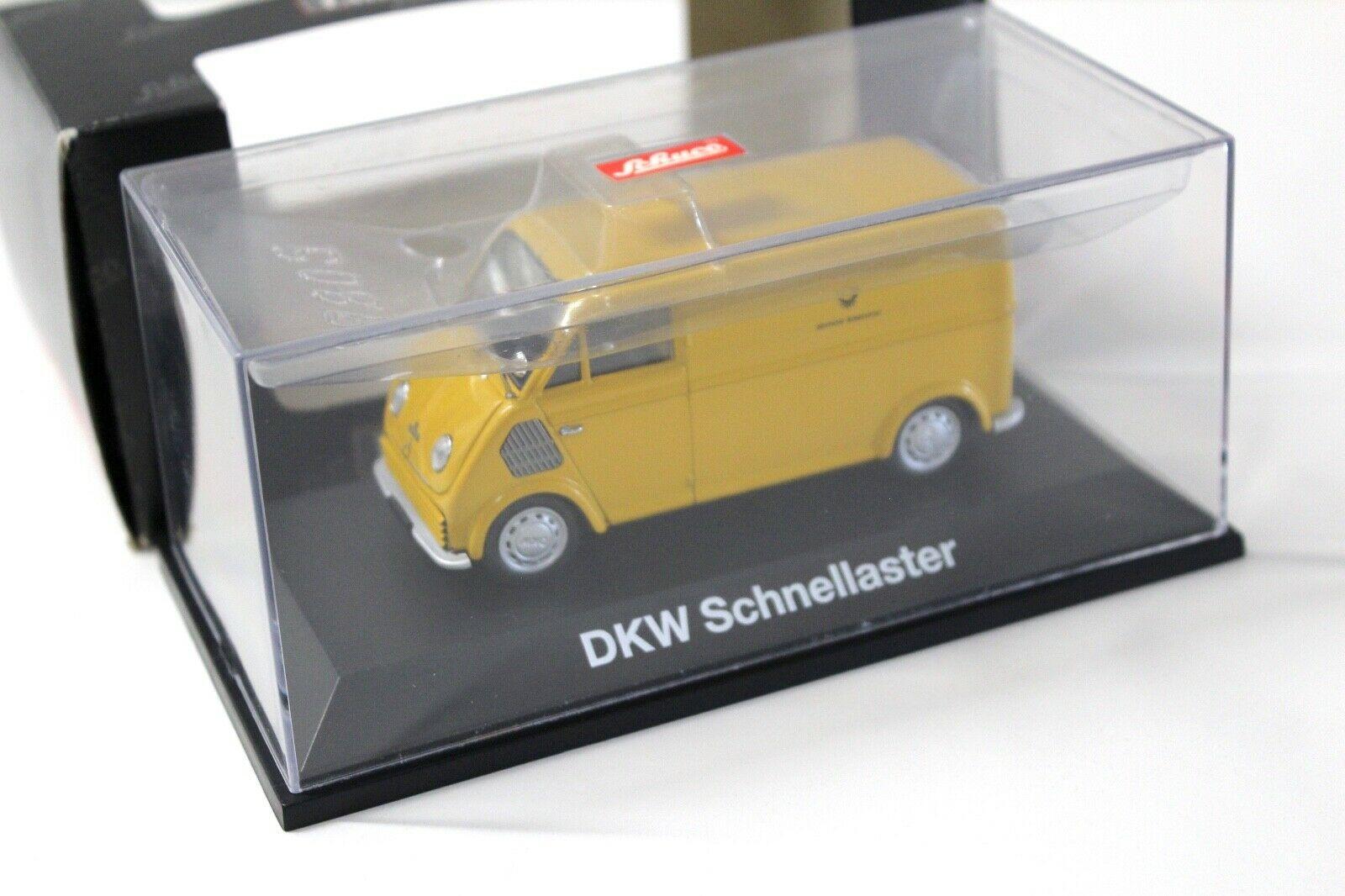 1:43 Schuco DKW Schnelllaster Kasten Deutsche Bundespost yellow
