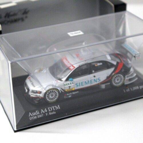 1:43 Minichamps Audi A4 DTM 2007 Biela #7 Siemens silver