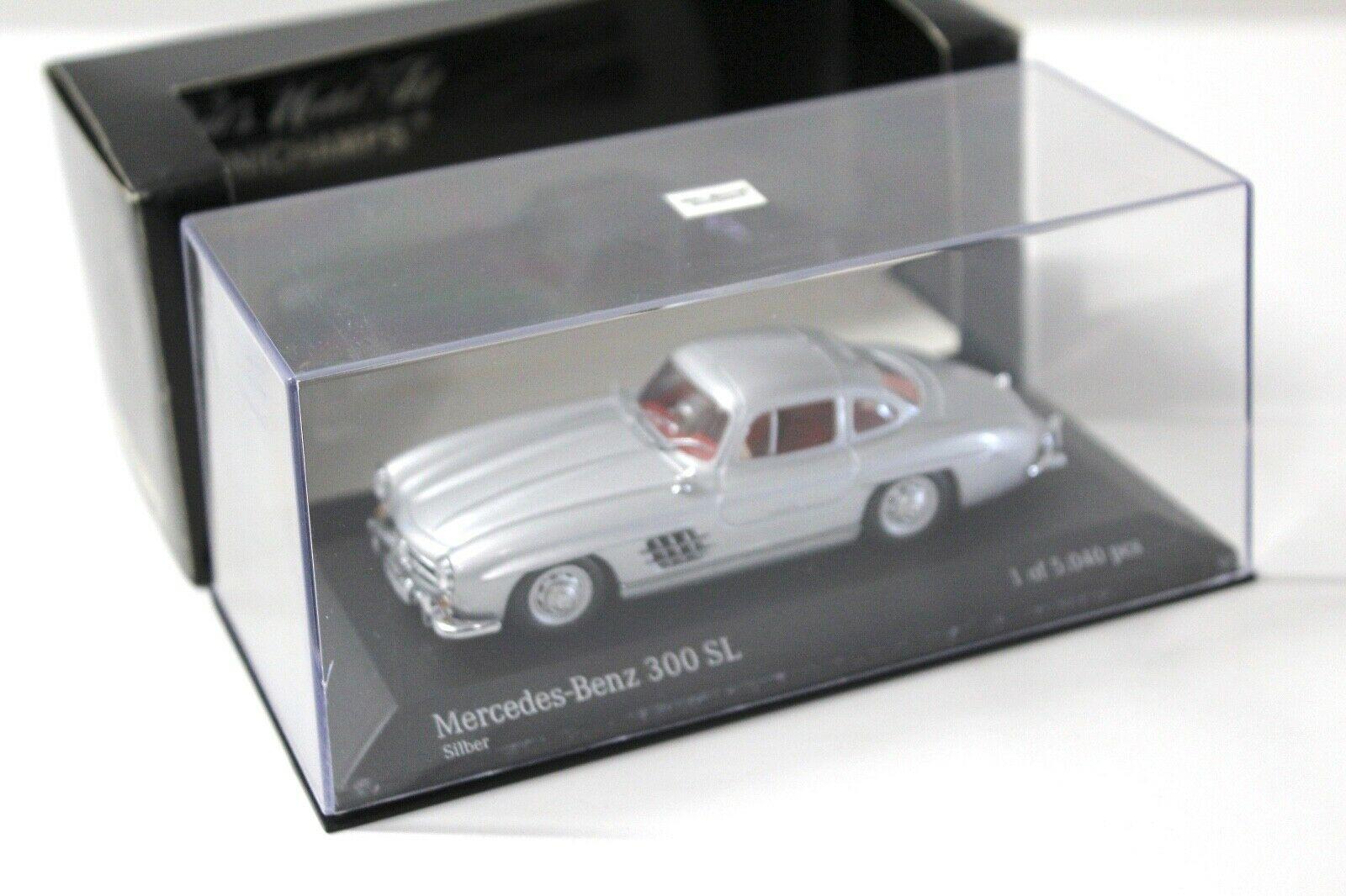 1:43 Minichamps Mercedes 300SL Flügeltürer 1955 silver