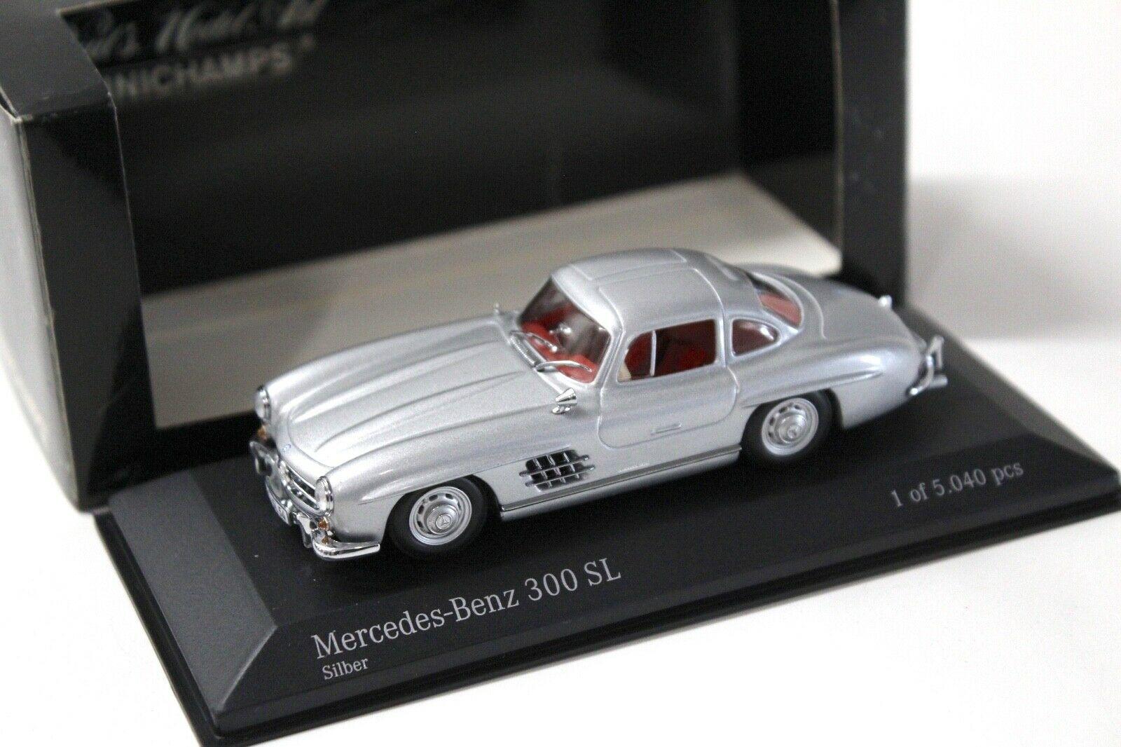 1:43 Minichamps Mercedes 300SL Flügeltürer 1955 silver
