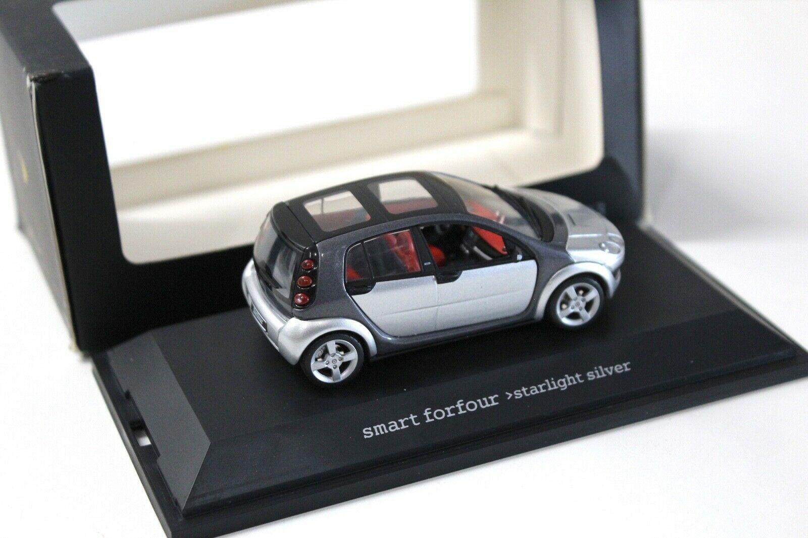 1:43 Schuco Smart Forfour Starlight silver DEALER VERSION