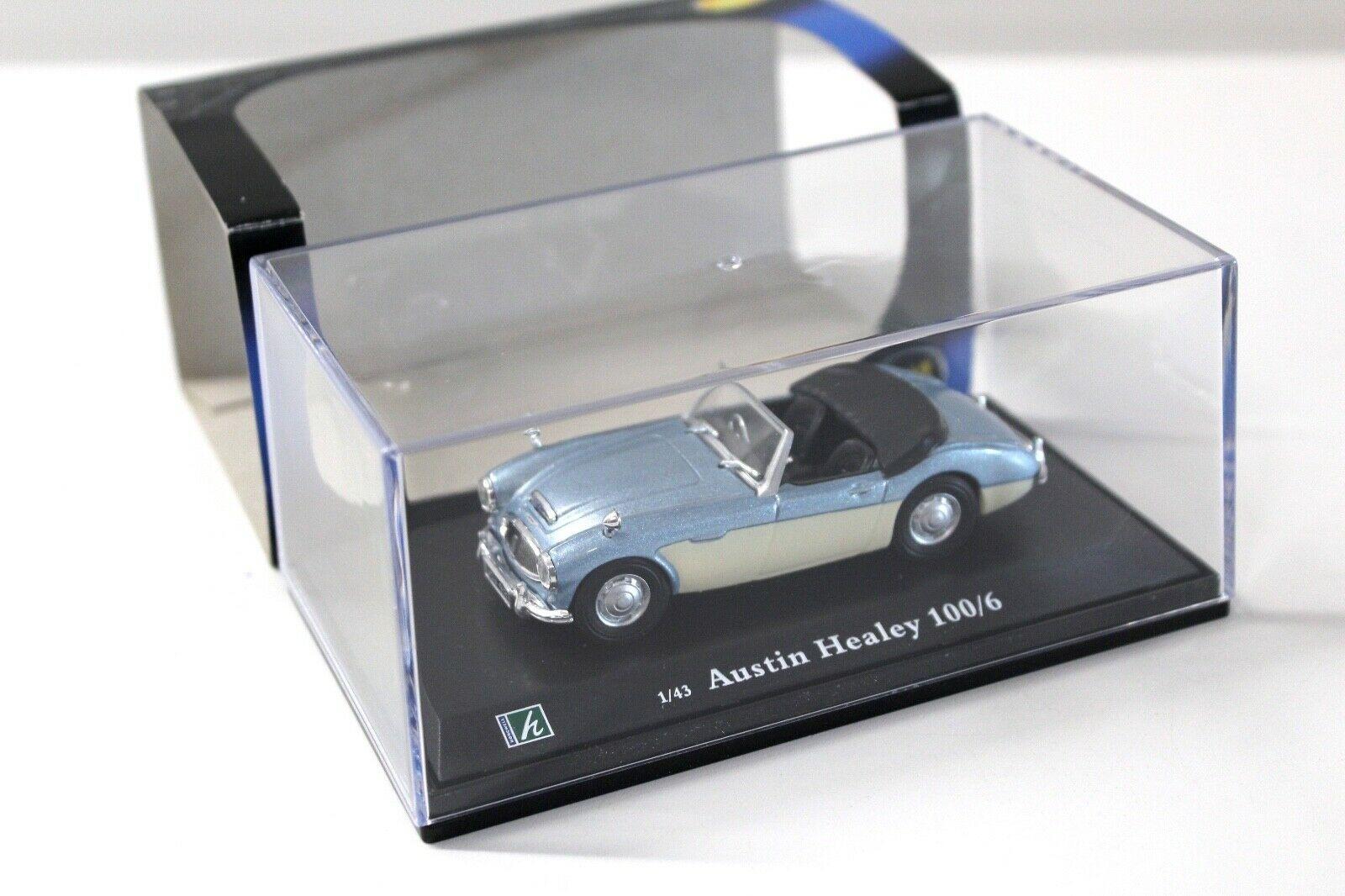 1:43 Cararama Austin Healey 100/6 blue/white