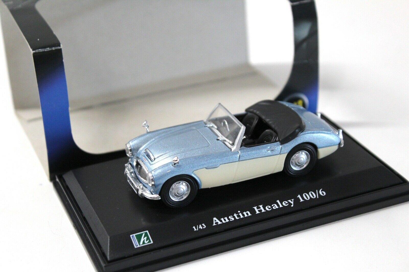 1:43 Cararama Austin Healey 100/6 blue/white