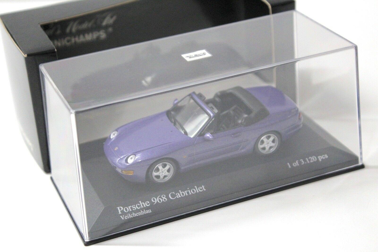 1:43 Minichamps Porsche 968 Cabriolet purple-blue
