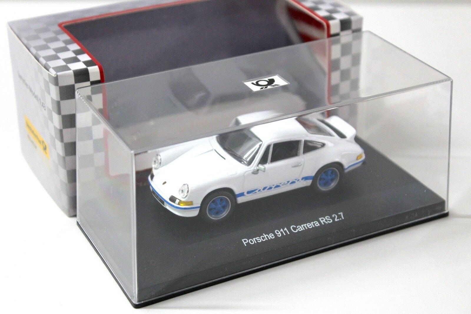 1:43 High Speed Porsche 911 Carrera RS 2.7 white/ blue