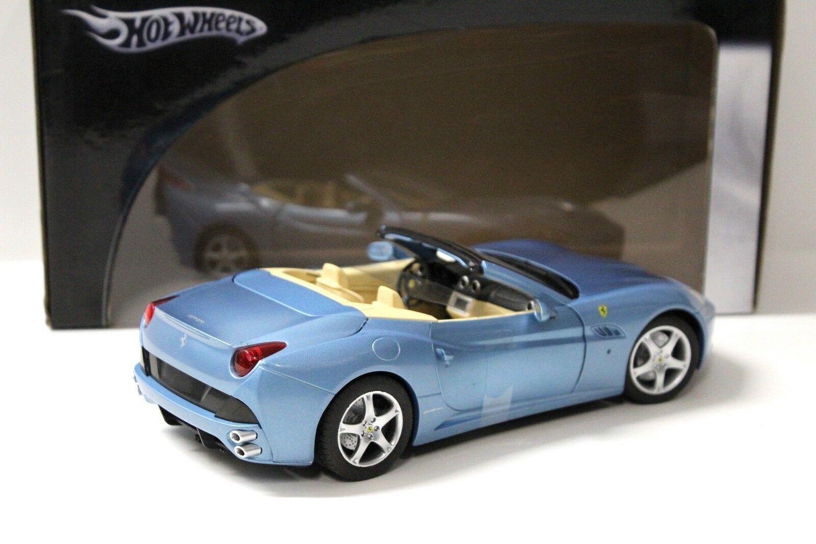 1:18 Hot Wheels Ferrari California Spyder blue