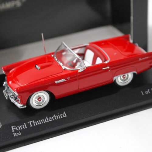 1:43 Minichamps Ford Thunderbird Convertible 1955 red - Image 1