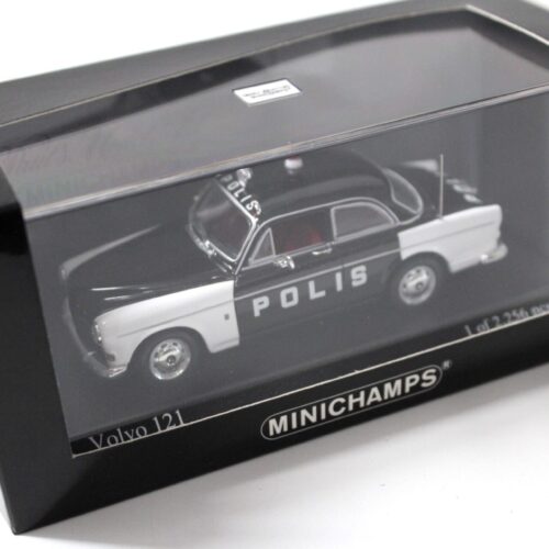 1:43 Minichamps Volvo 121 Amazon "Polis" Polizei white/ black