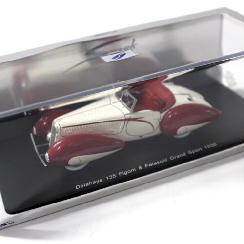1:43 Spark Delahaye 135 Figoni & Falaschi Grand Sport 1936 red/ white