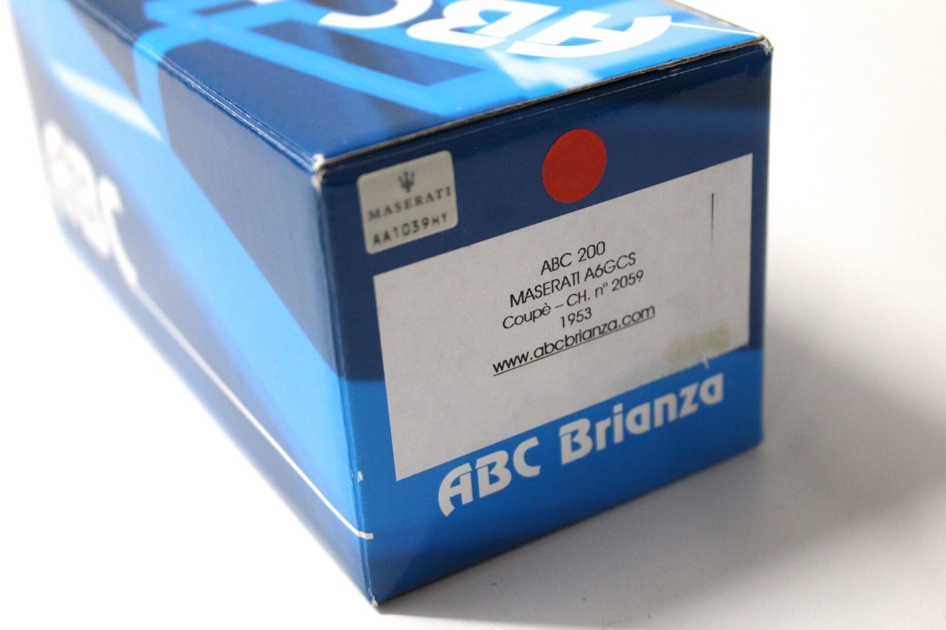 1:43 ABC Brianza Maserati A6GCS Coupe CH. no 2059 red/ white 1953