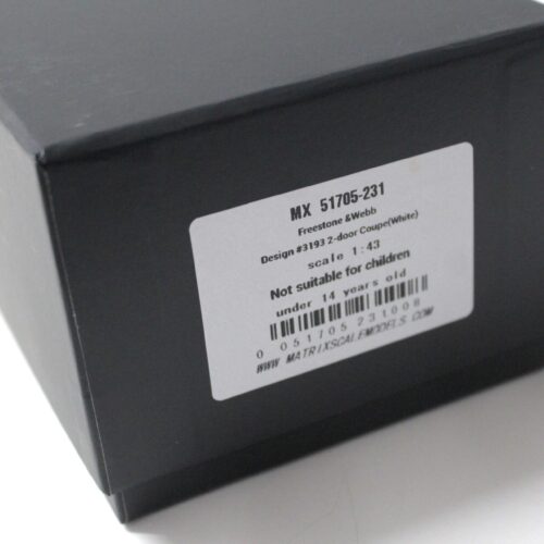 1:43 Matrix Freestone & Webb Design #3193 2-door Coupe white