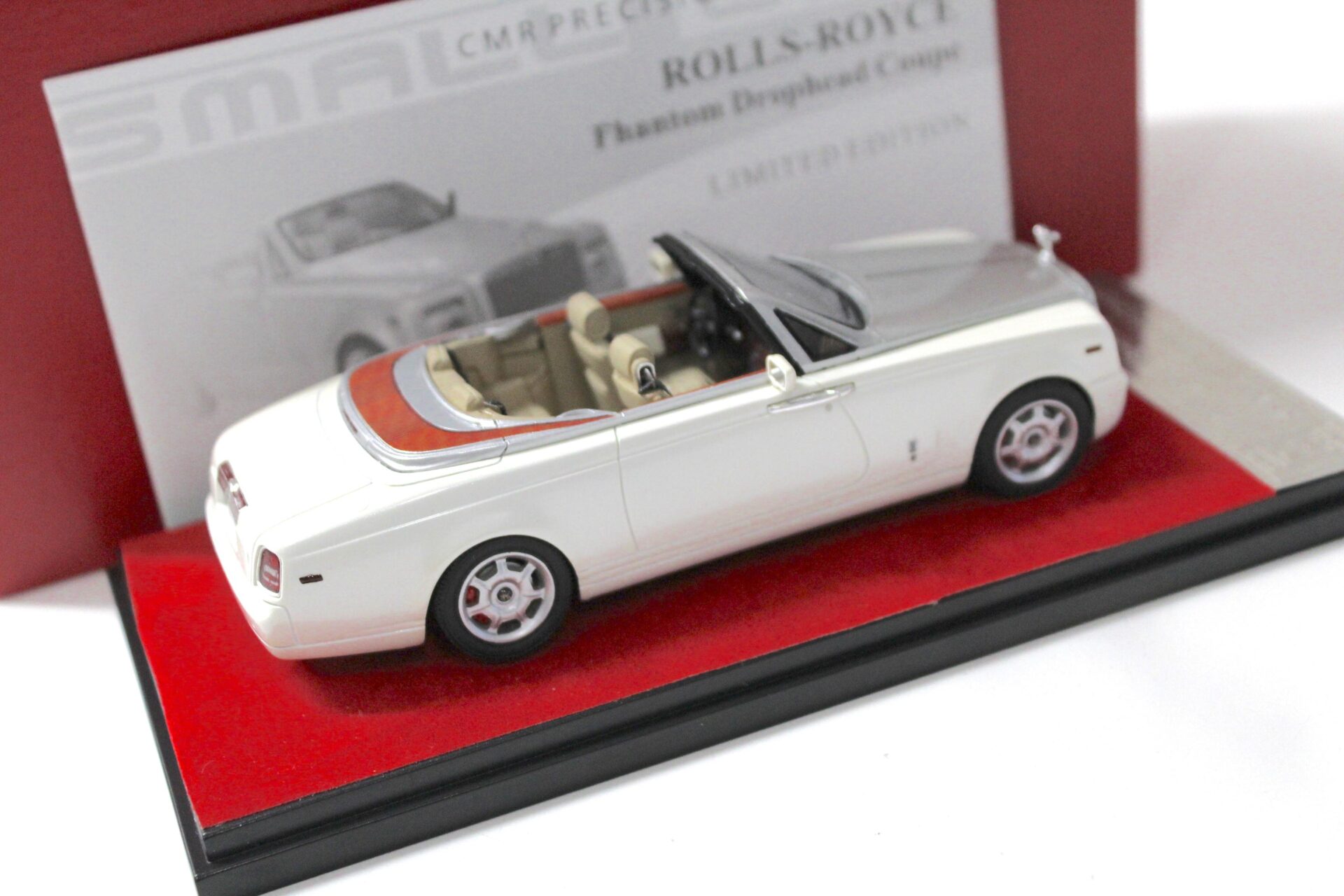 1:43 CMR Precision Model Rolls Royce Phantom Drophead Coupe 2008 white/ silver