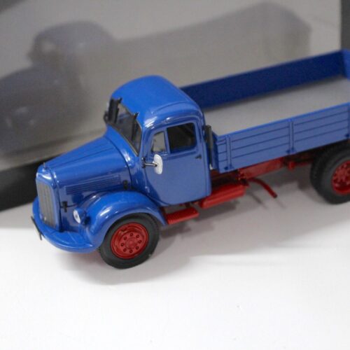 1:43 Minichamps Mercedes L3500 Kipper Truck Pritsche 1950 blue/ red