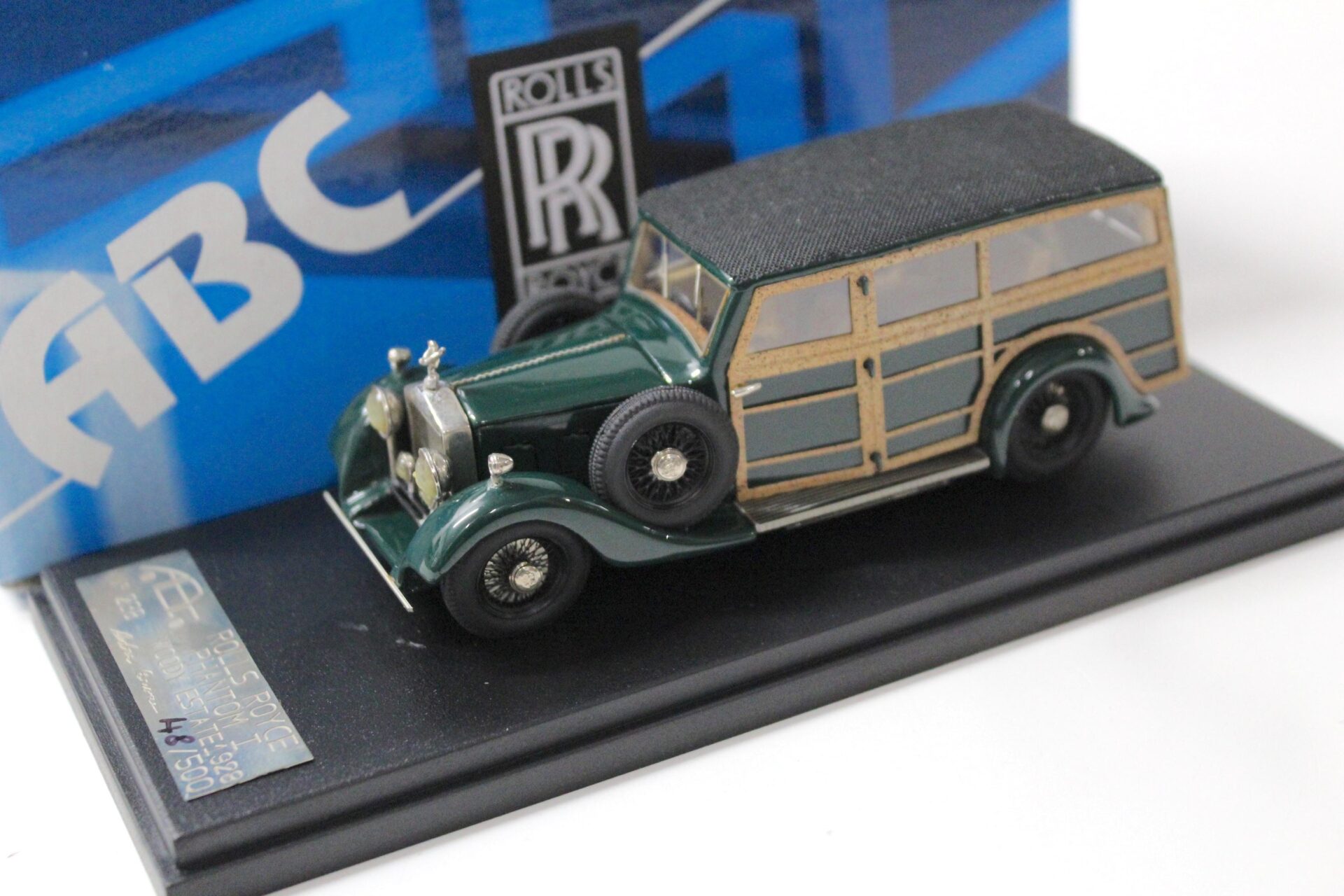 1:43 ABC Brianza Rolls Royce Phantom 1 Woody dark green