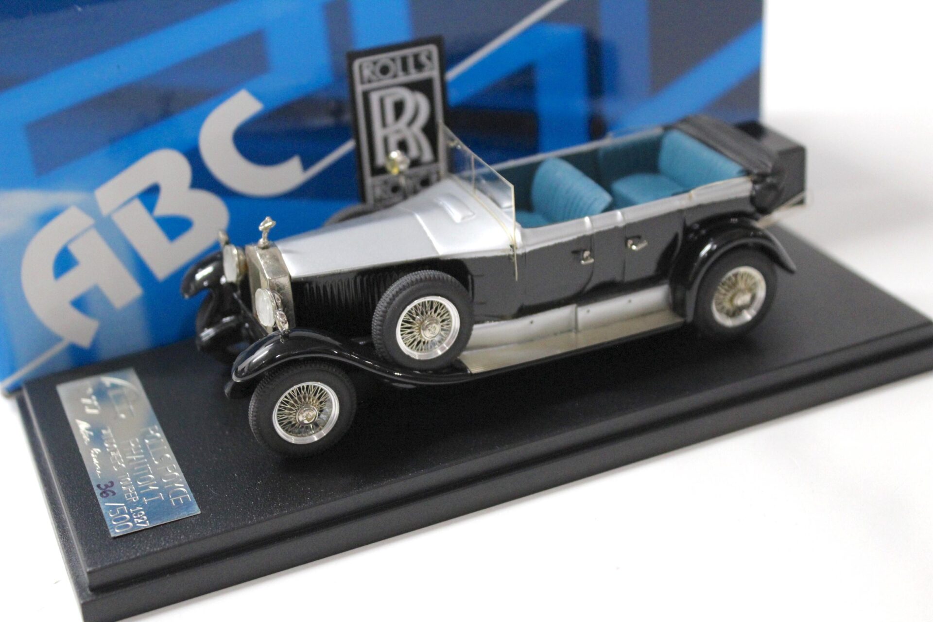 1:43 ABC Brianza Rolls Royce Phantom I Windovers Tourer 1927 silver/ black