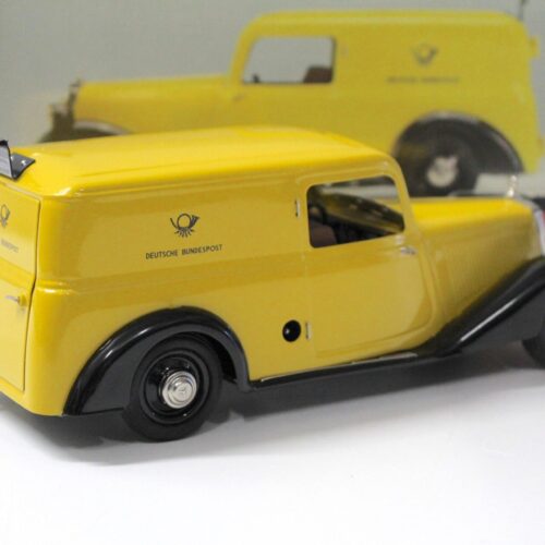 1:18 Schuco Mercedes 170V Kastenwagen Deutsche Bundespost yellow