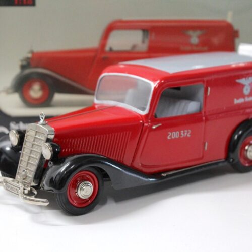 1:18 Schuco Mercedes 170V Kastenwagen Deutsche Reichspost red