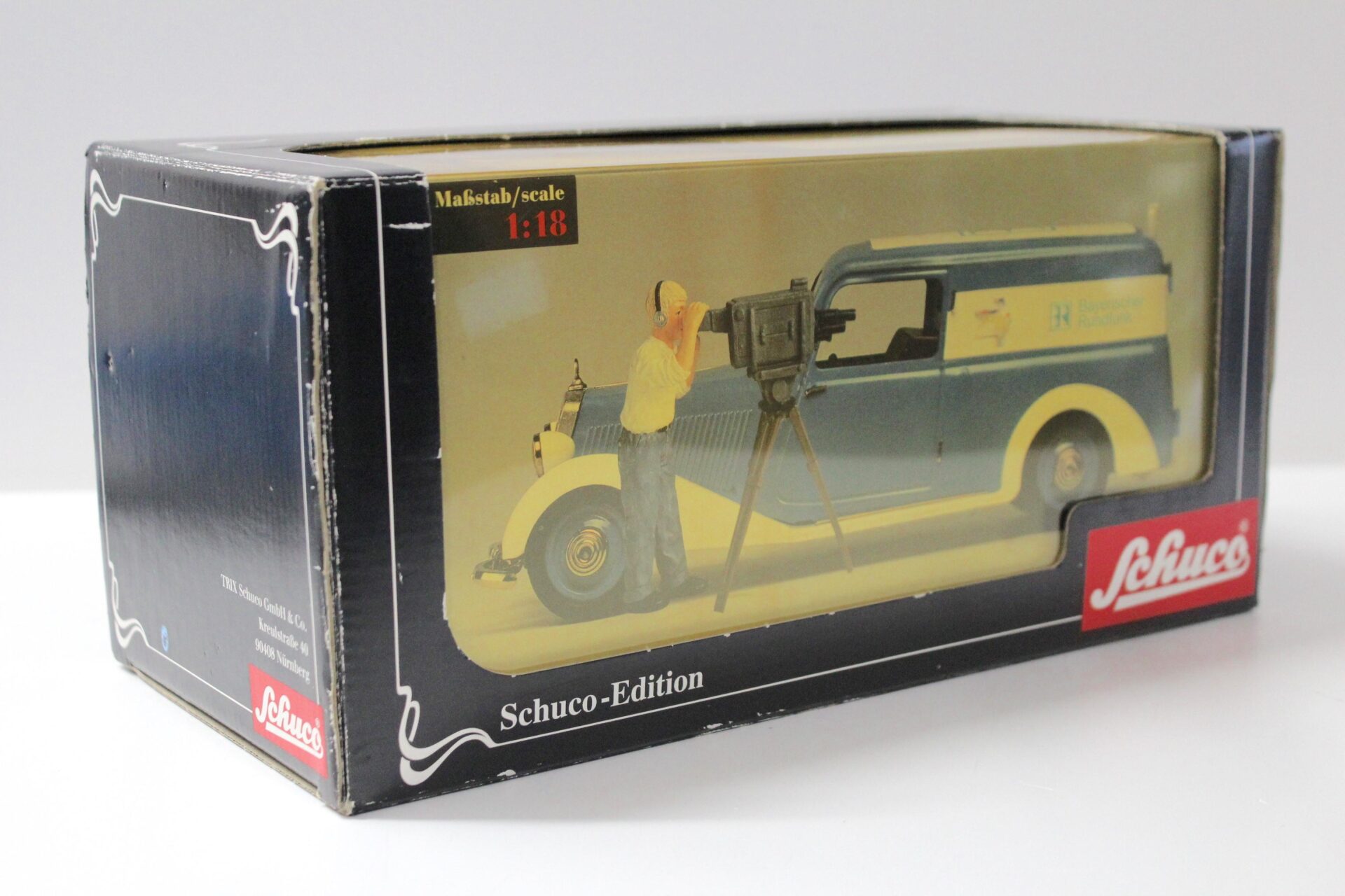 1:18 Schuco Mercedes 170V Kasten Kamerawagen BR Bayrischer Rundfunk