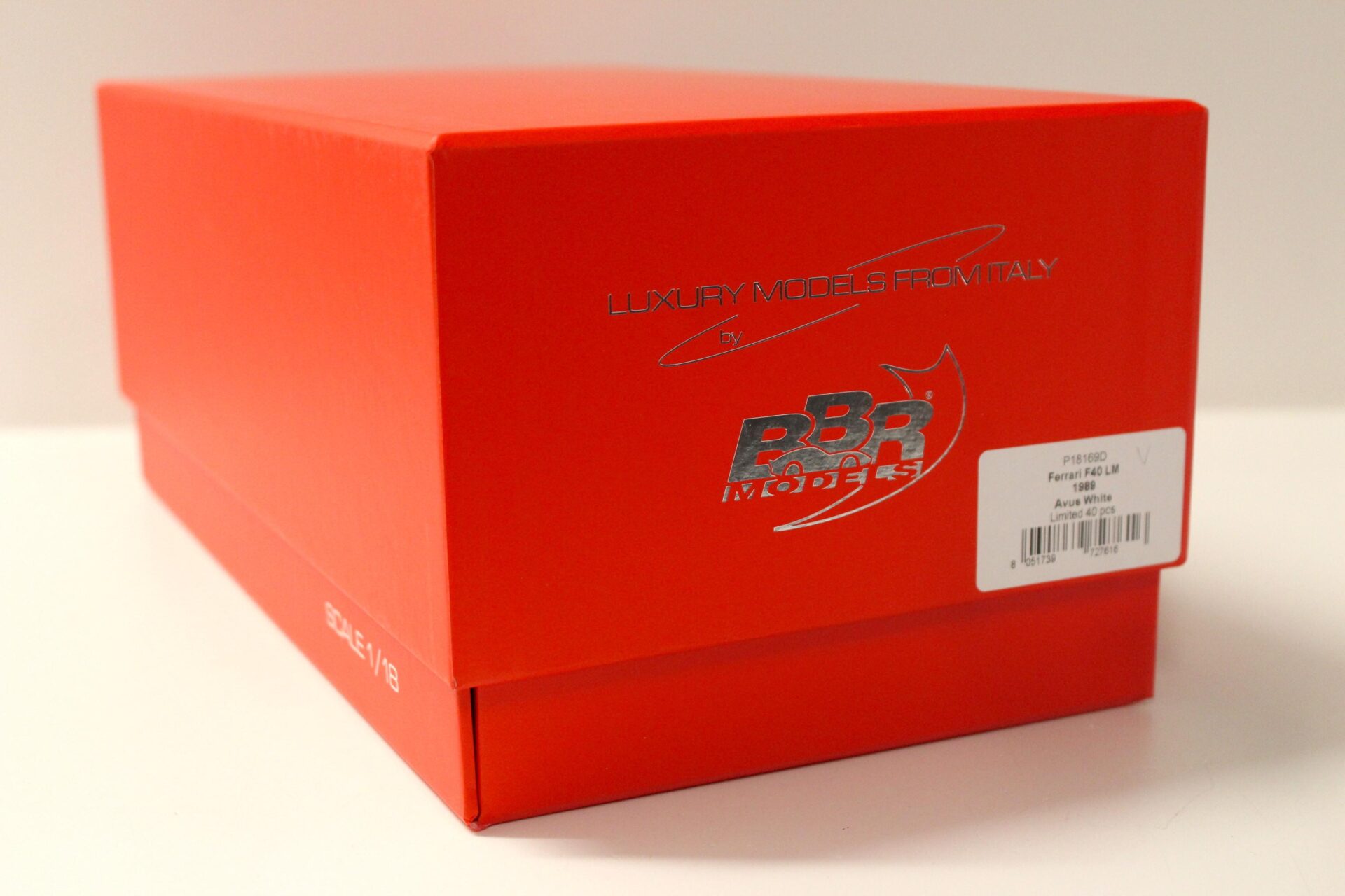 1:18 BBR Ferrari F40 LM by Michelotto 1989 Avus white Limited 40 pcs