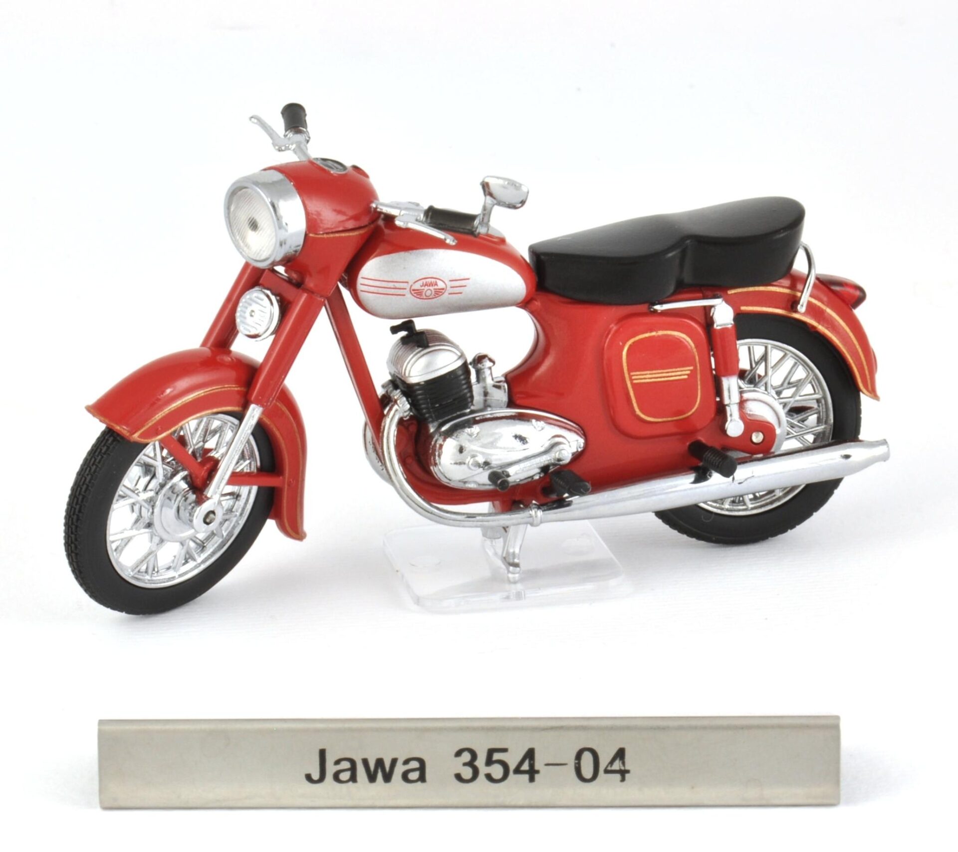 1:24 Atlas DDR Motorcycles Jawa 354-04 Motorrad red
