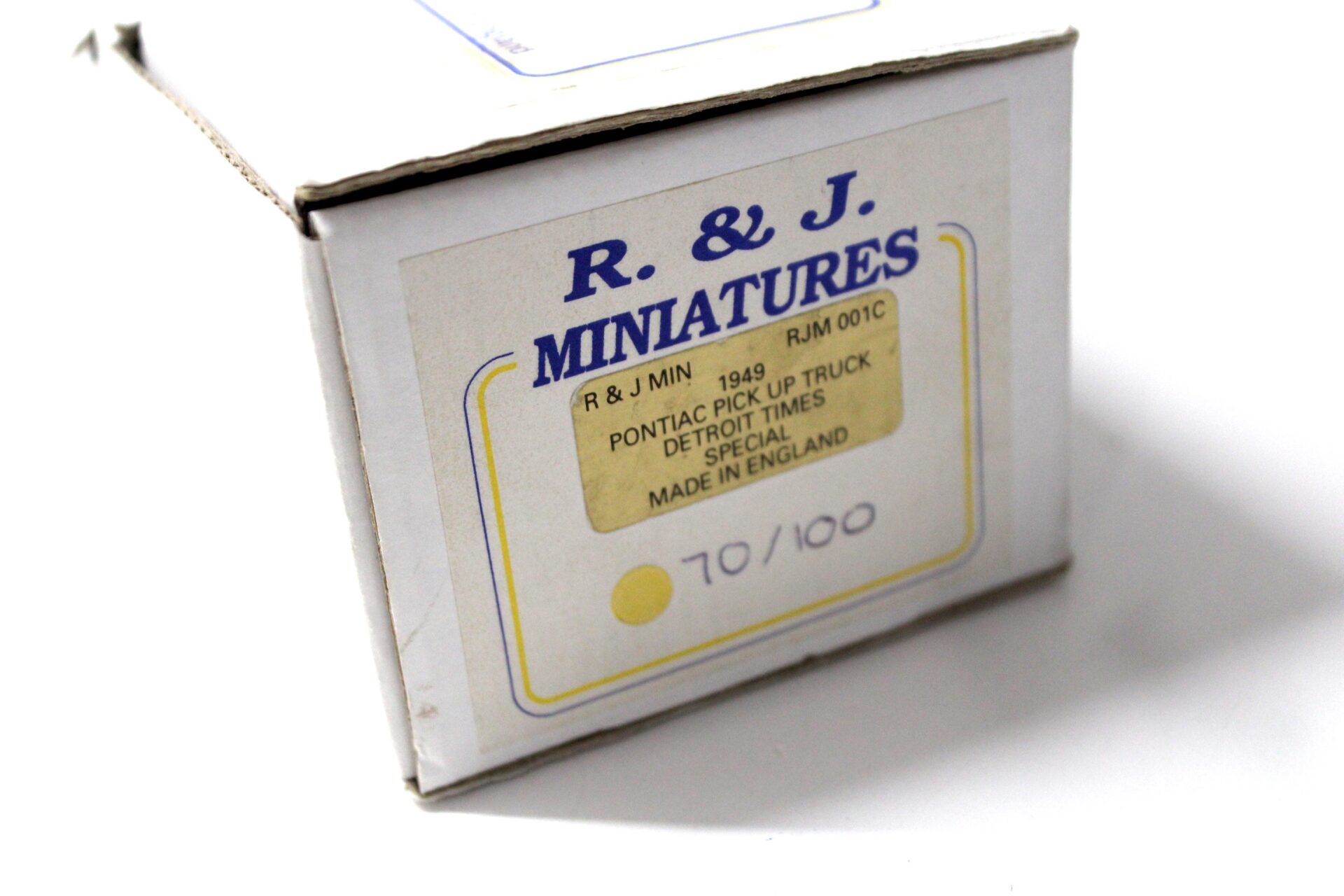 1:43 SAMS Miniatures 1949 Pontiac PICK UP Truck Detroit Times yellow