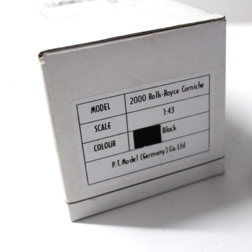 1:43 PT Model 2000 Rolls Royce Corniche Convertible black