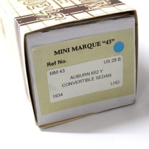 1:43 MINIMARQUE 43 Auburn 652 Y Convertible Sedan with Top blue