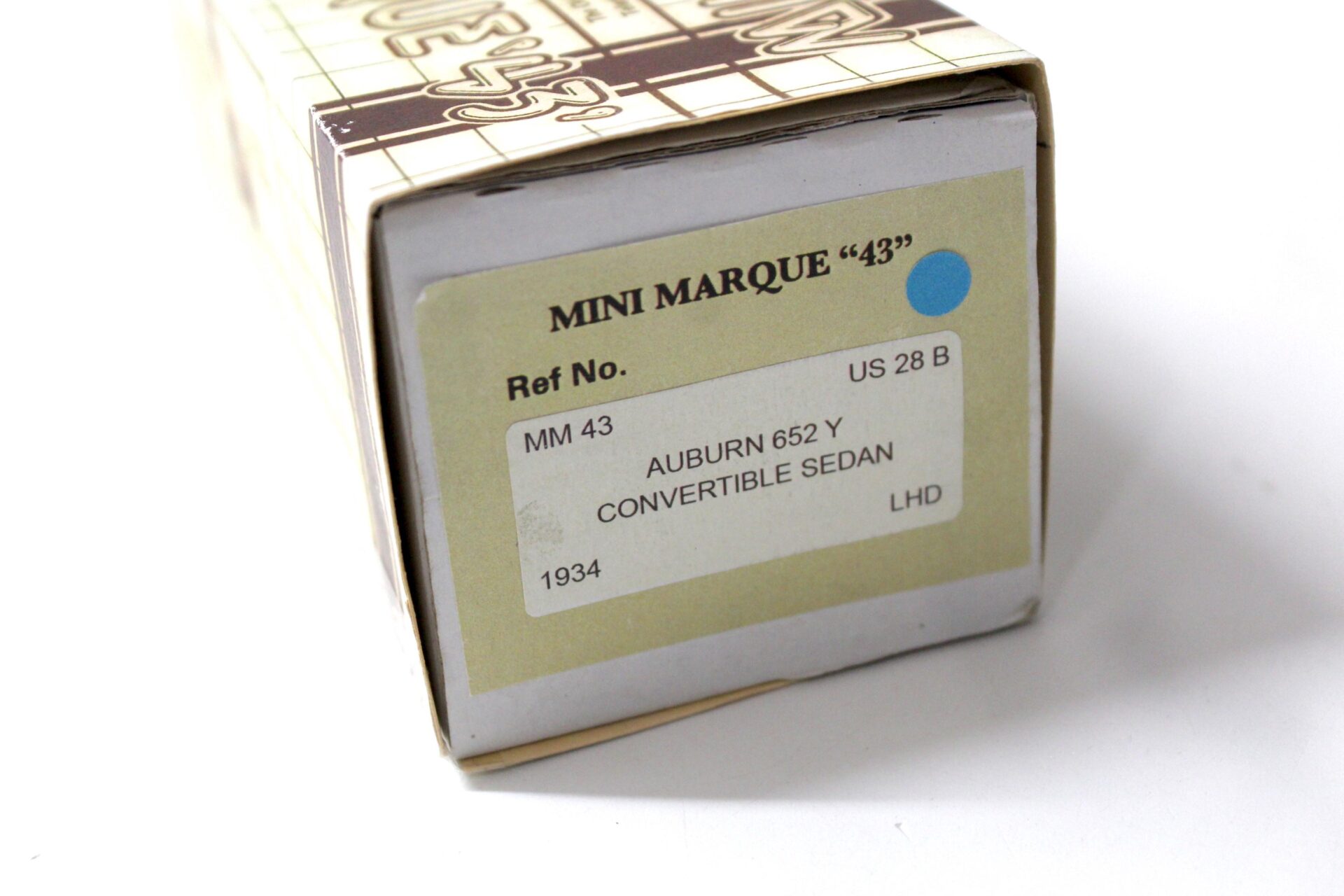 1:43 MINIMARQUE 43 Auburn 652 Y Convertible Sedan with Top blue