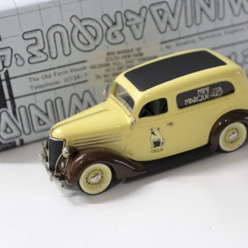 1:43 MINIMARQUE 43 Ford V8 Sedan Delivery Van 1936 "Cilla" yellow/ brown