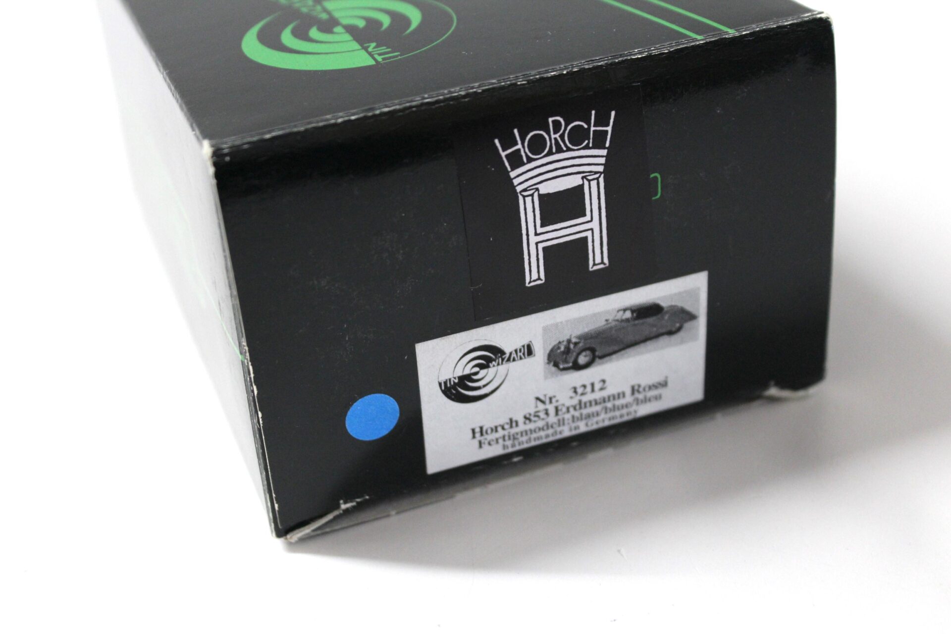 1:43 TIN WIZARD Horch 853 Erdmann Rossi with Top blue