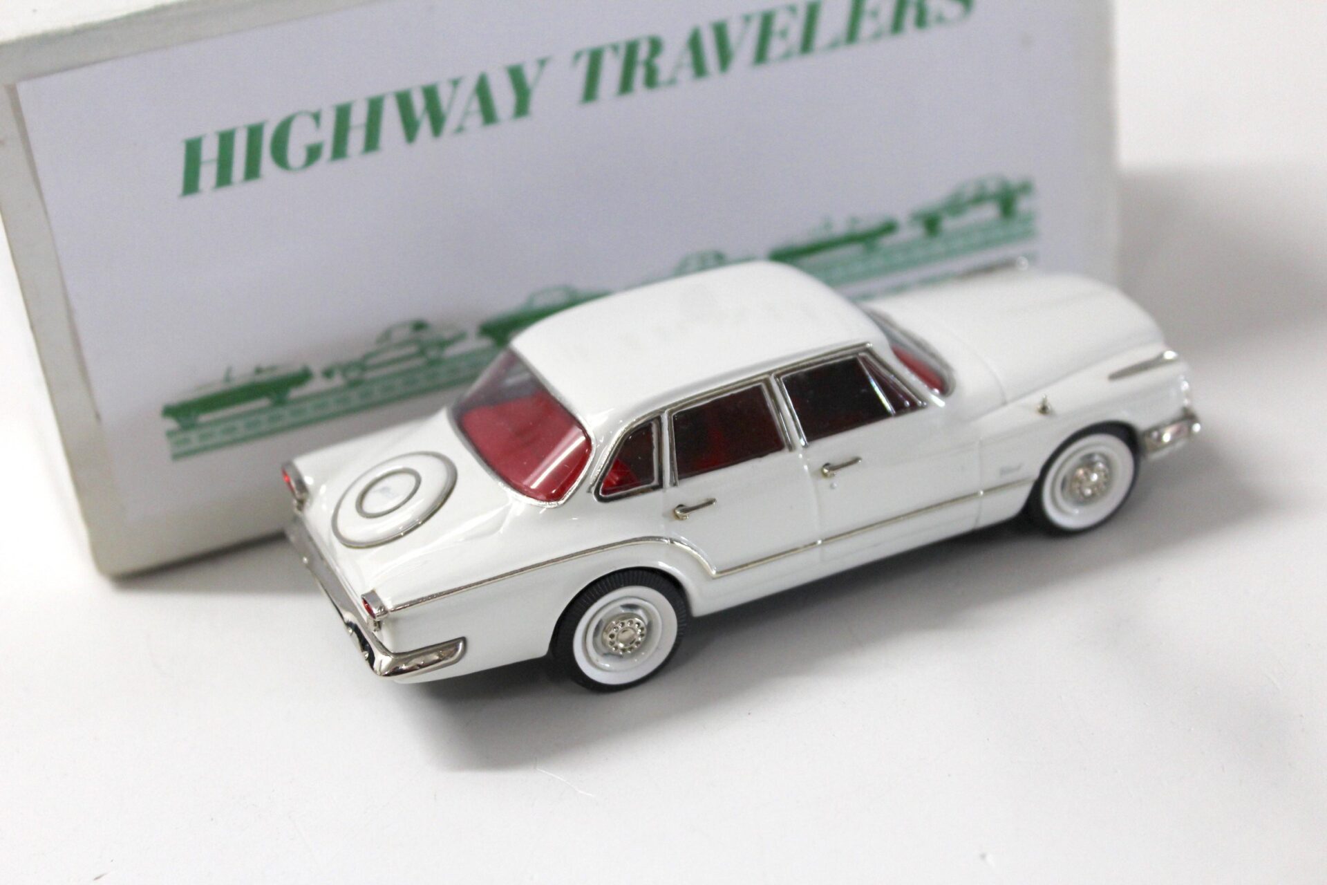 1:43 Highway Travelers 1960 Plymouth Valiant Four Door Sedan white