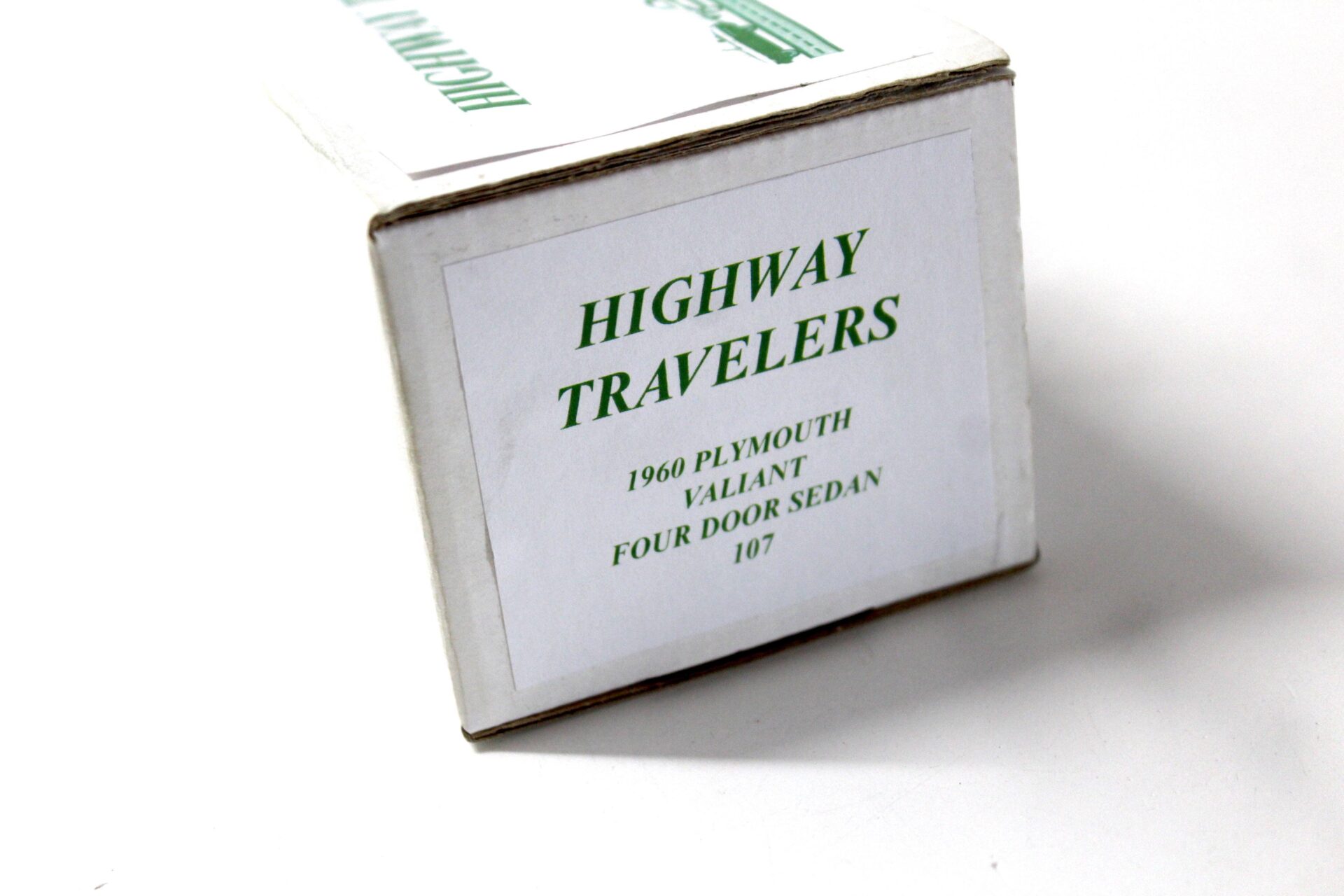 1:43 Highway Travelers 1960 Plymouth Valiant Four Door Sedan white