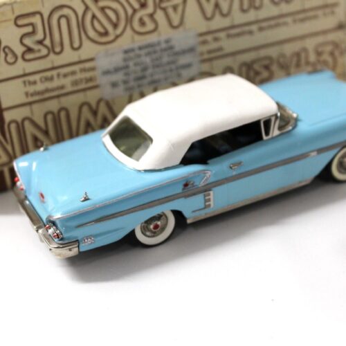 1:43 MINIMARQUE 43 Chevrolet Impala Convertible Top UP 1958 blue