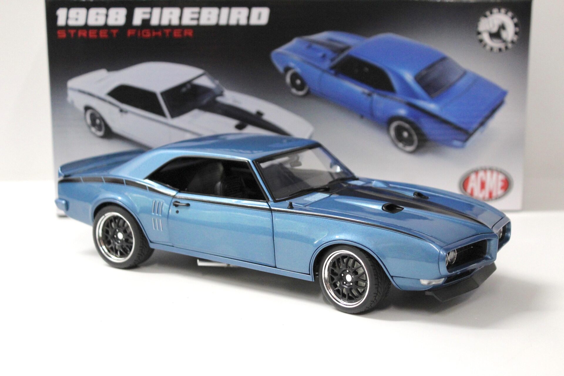 1:18 ACME 1968 Pontiac Firebird Street Fighter Lucerne blue