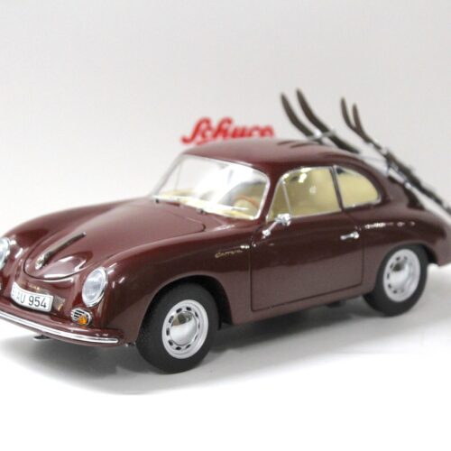 1:18 Schuco Porsche 356 A Carrera Coupe "Skiurlaub" dark red