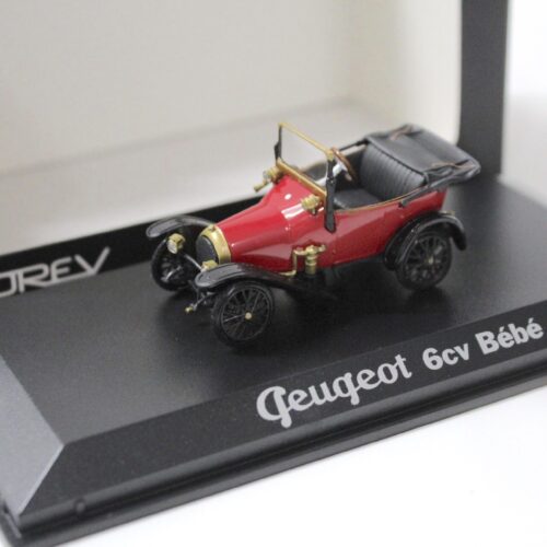 1:43 Norev Peugeot 6cv Bebe red/ black