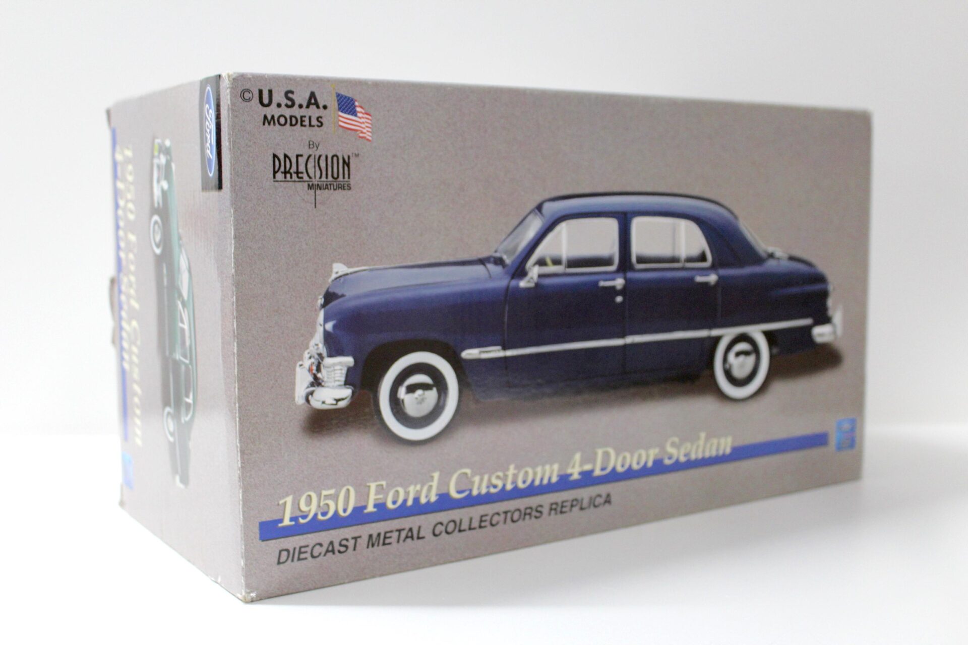 1:18 Precision Miniatures 1950 Ford Custom 4-Door Sedan blue