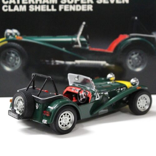 1:18 Kyosho Caterham Super Seven Clam Shell Fender dark green
