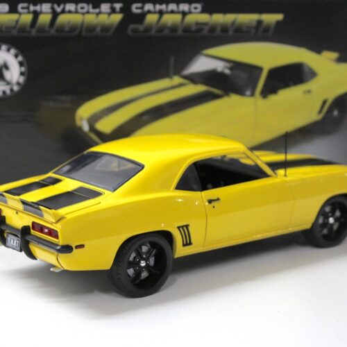 1:18 ACME 1969 Chevrolet Camaro Z28 Coupe Yellow Jacket / black stripes