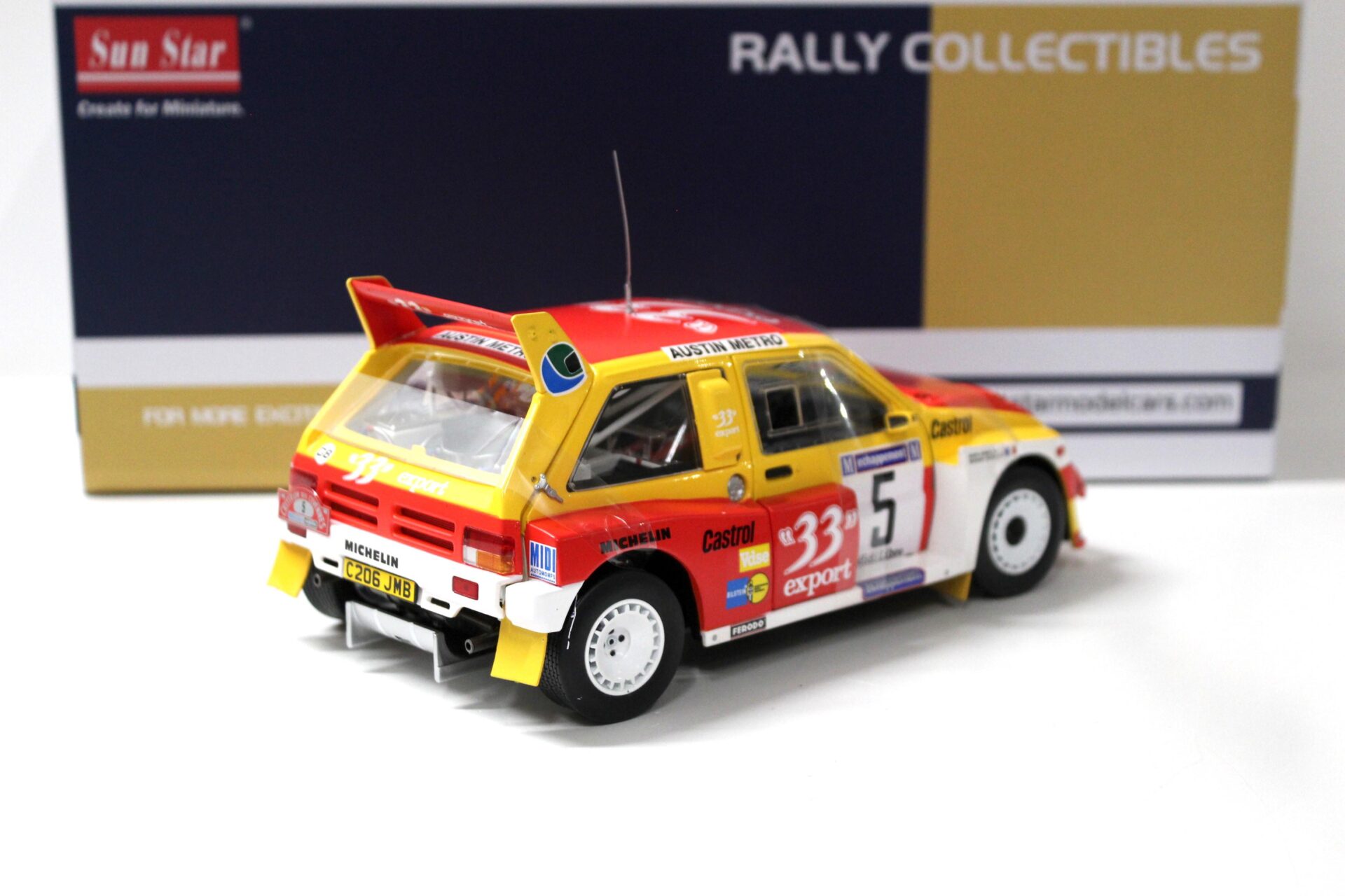 1:18 Sun Star MG Metro 6R4 Winner Criterium des Cevennes 1986 Auriol #5