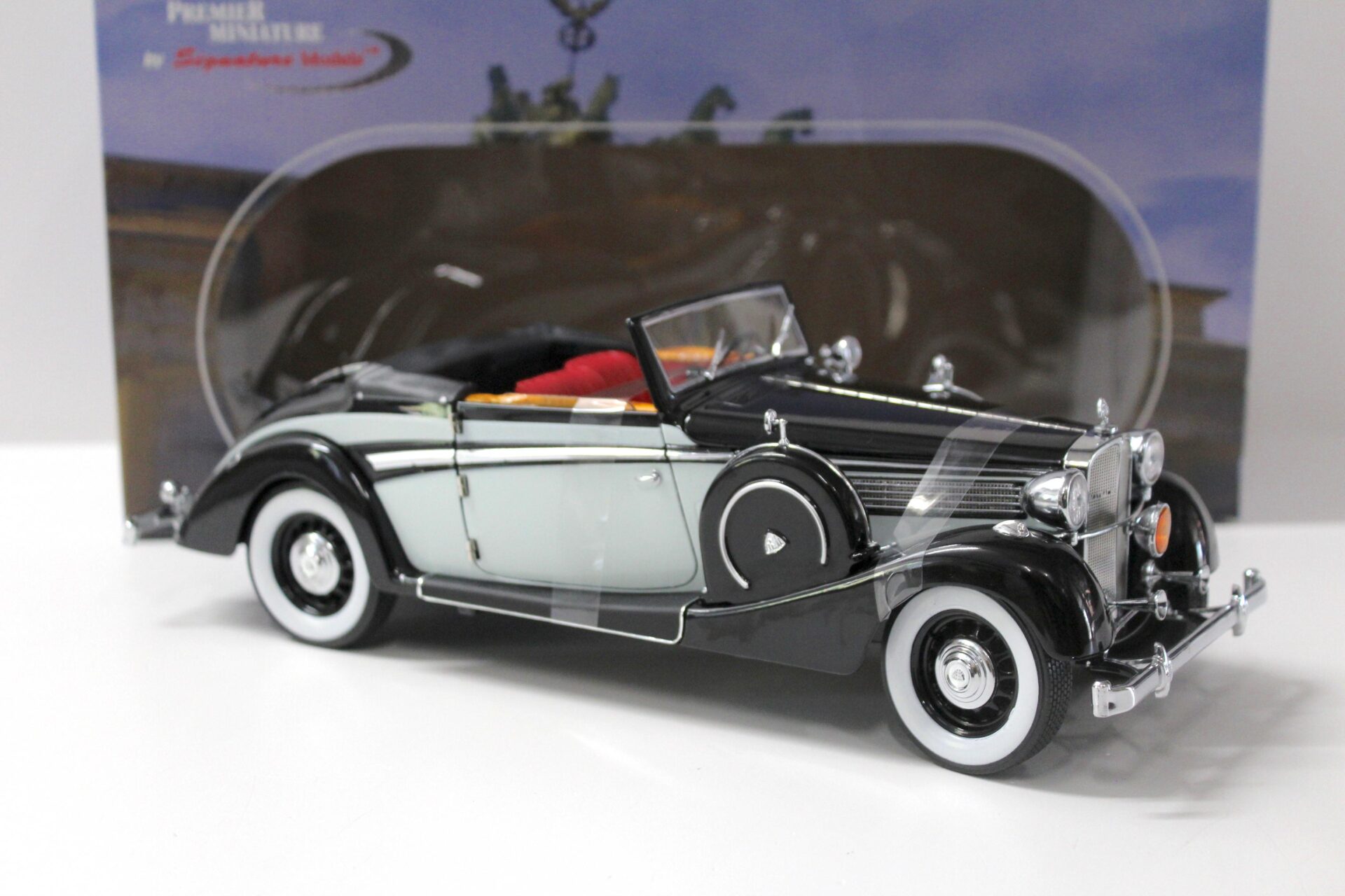 1:18 Signature Models 1937 Maybach SW38 2-Doors Spohn black/ grey