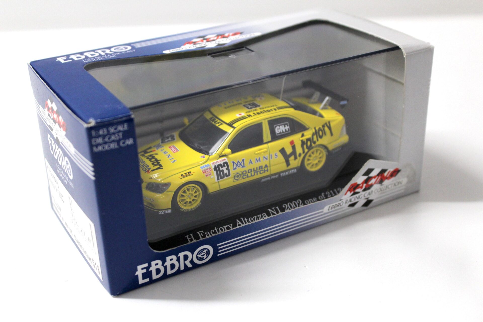1:43 EBBRO Lexus IS300 H Factory Altenza N1 - 2002 yellow #163
