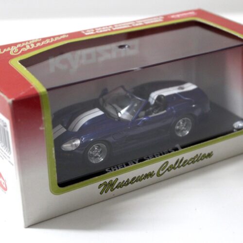 1:43 Kyosho Shelby Series 1 blue metallic/ white stripes