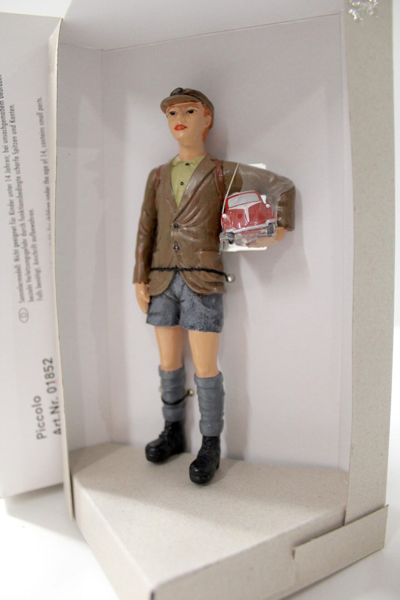 Original Schuco Piccolo Figur Junge mit BMW Isetta red/ white