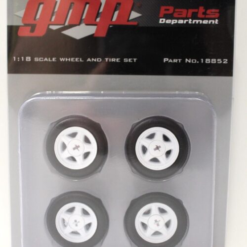 1:18 GMP Ford Mustang Pony turbine wheel & Tire Set white