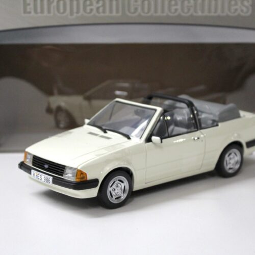 1:18 Sun Star 1984 Ford Escort MK3 GL Cabriolet Diamond white