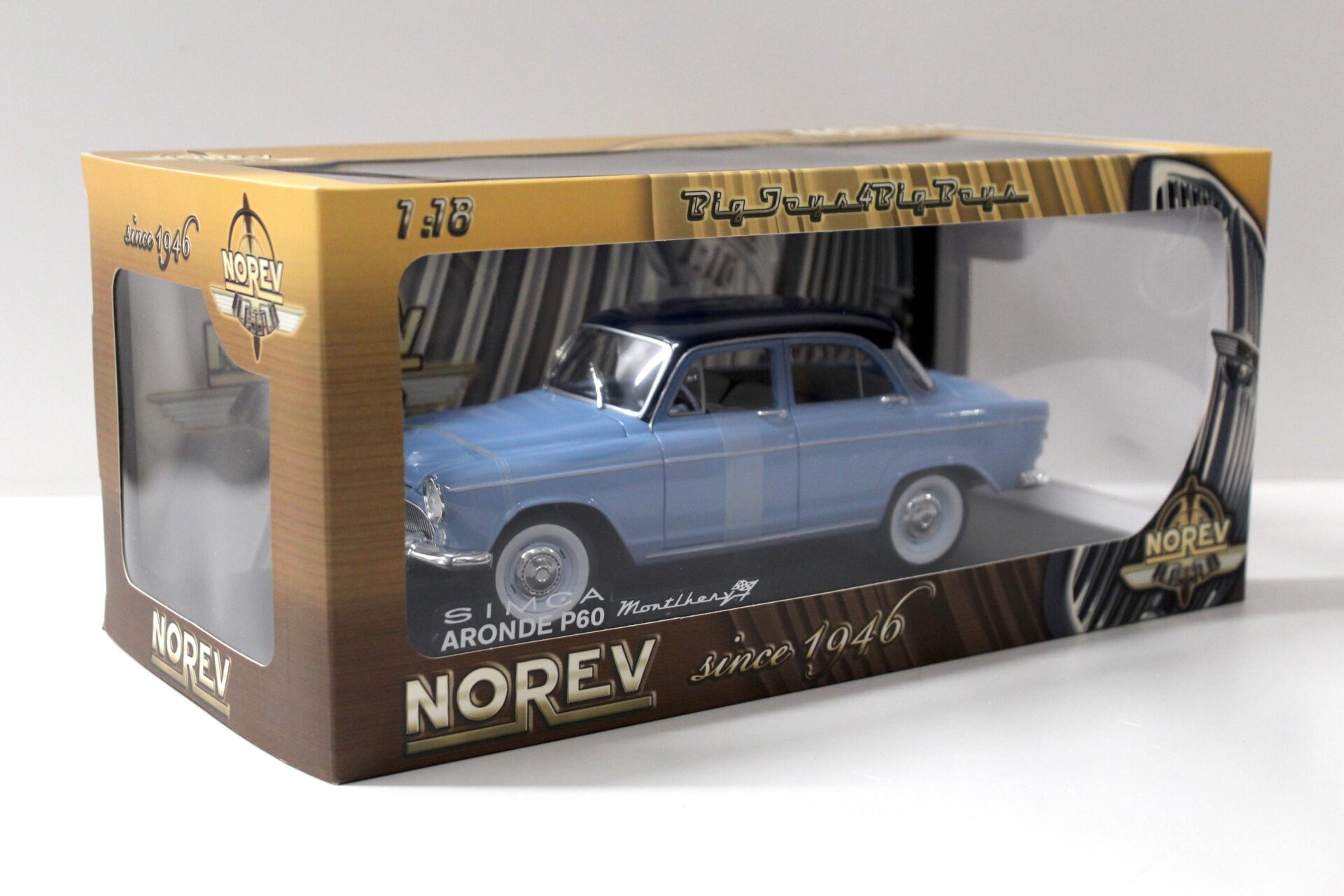 1:18 Norev Simca Aronde P60 Montlhery blue/ dark blue