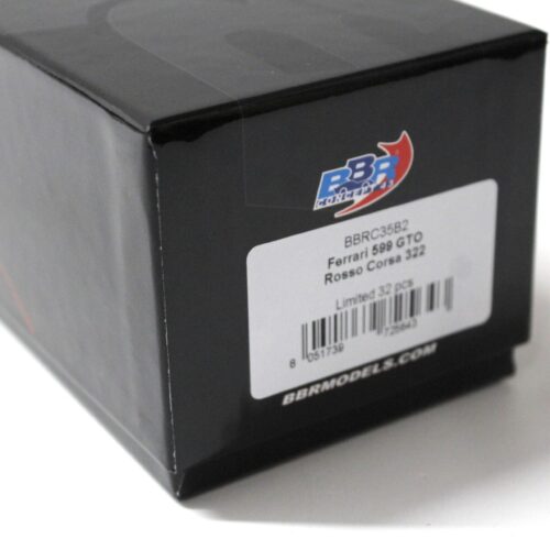 1:43 BBR Ferrari 599 GTO Rosso Corsa red / black wheel Limited 32 pcs.
