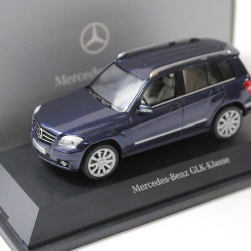 1:43 Schuco Mercedes GLK Offroader X204 Tansanit blue metallic DEALER VERSION