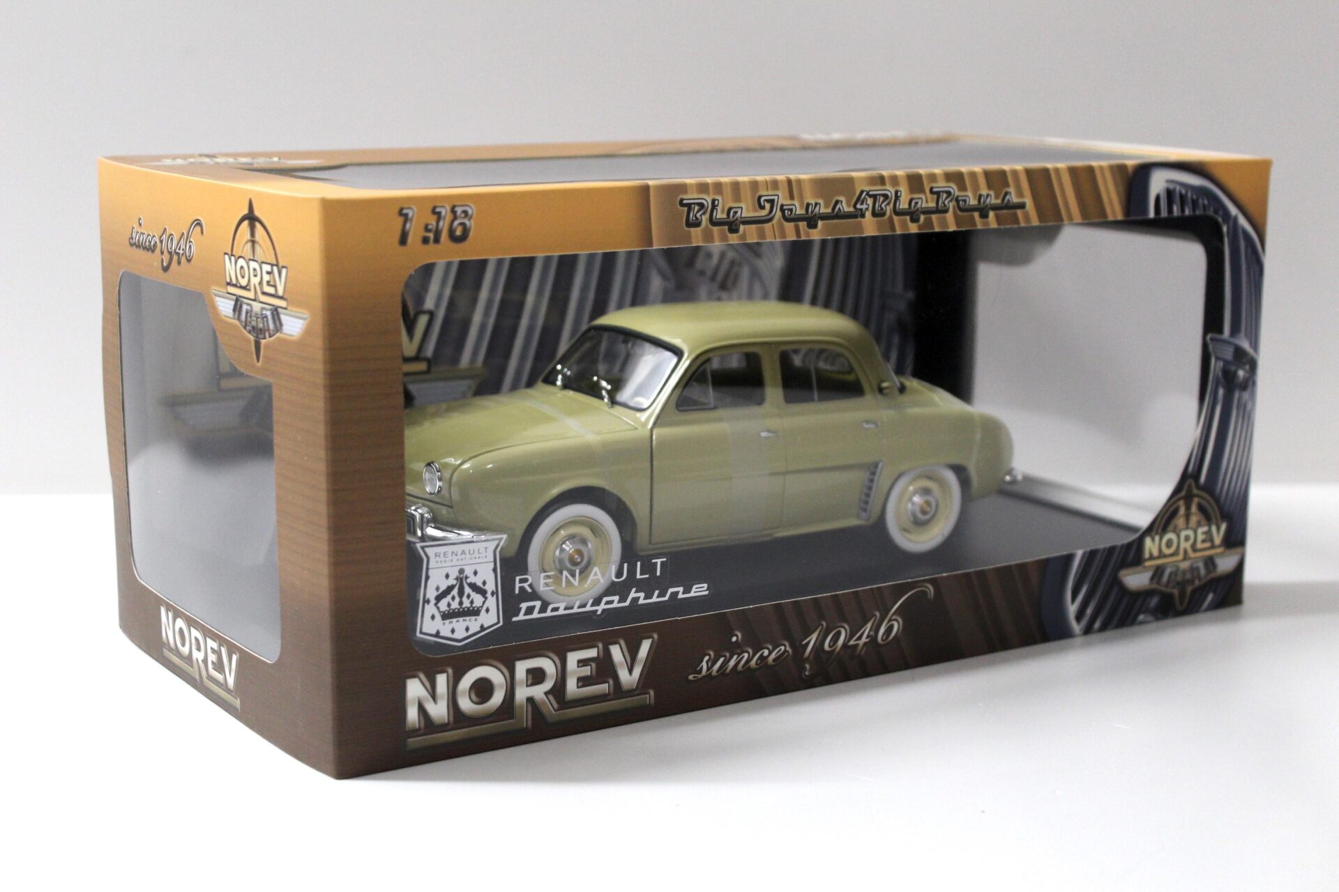 1:18 Norev Renault Dauphine beige-yellow 1958